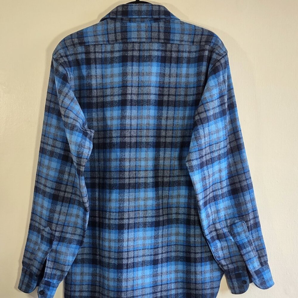 NWOT Pendleton Mens Wool Long Sleeve Shirt Shadow Plaid USA Heritage Size Small - Picture 4 of 11